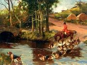 unknow artist Classical hunting fox, Equestrian and Beautiful Horses, 029. oil painting reproduction